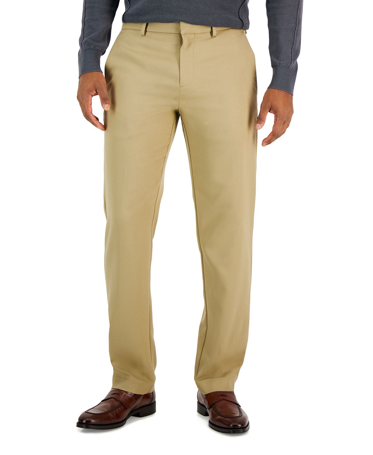 Мужские брюки из твила modern-fit Perry Ellis Portfolio