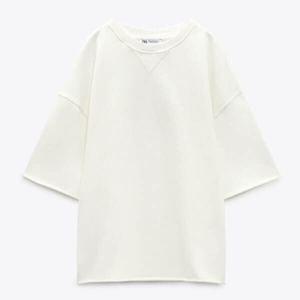 

Свитшот Zara Short Sleeve, белый