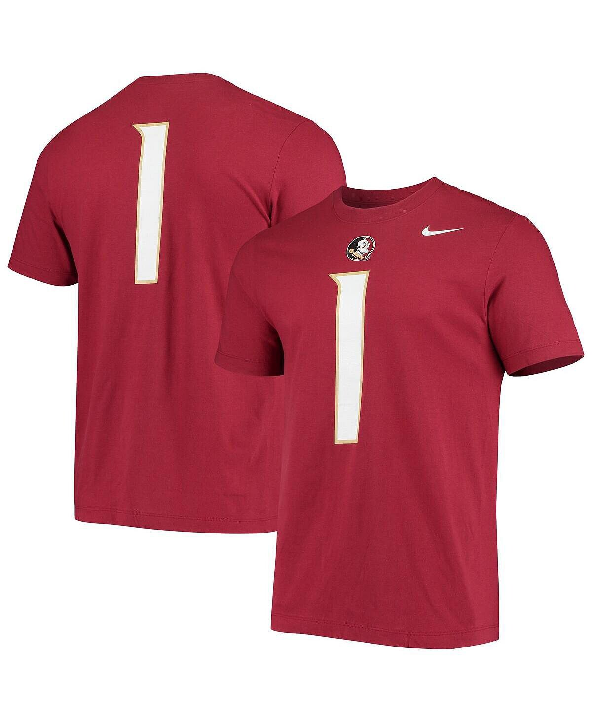 

Мужская футболка из джерси #1 garnet florida state seminoles из джерси Nike