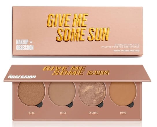 

Палетка бронзаторов + хайлайтер Makeup Obsession, Give Me Some Sun, нюд