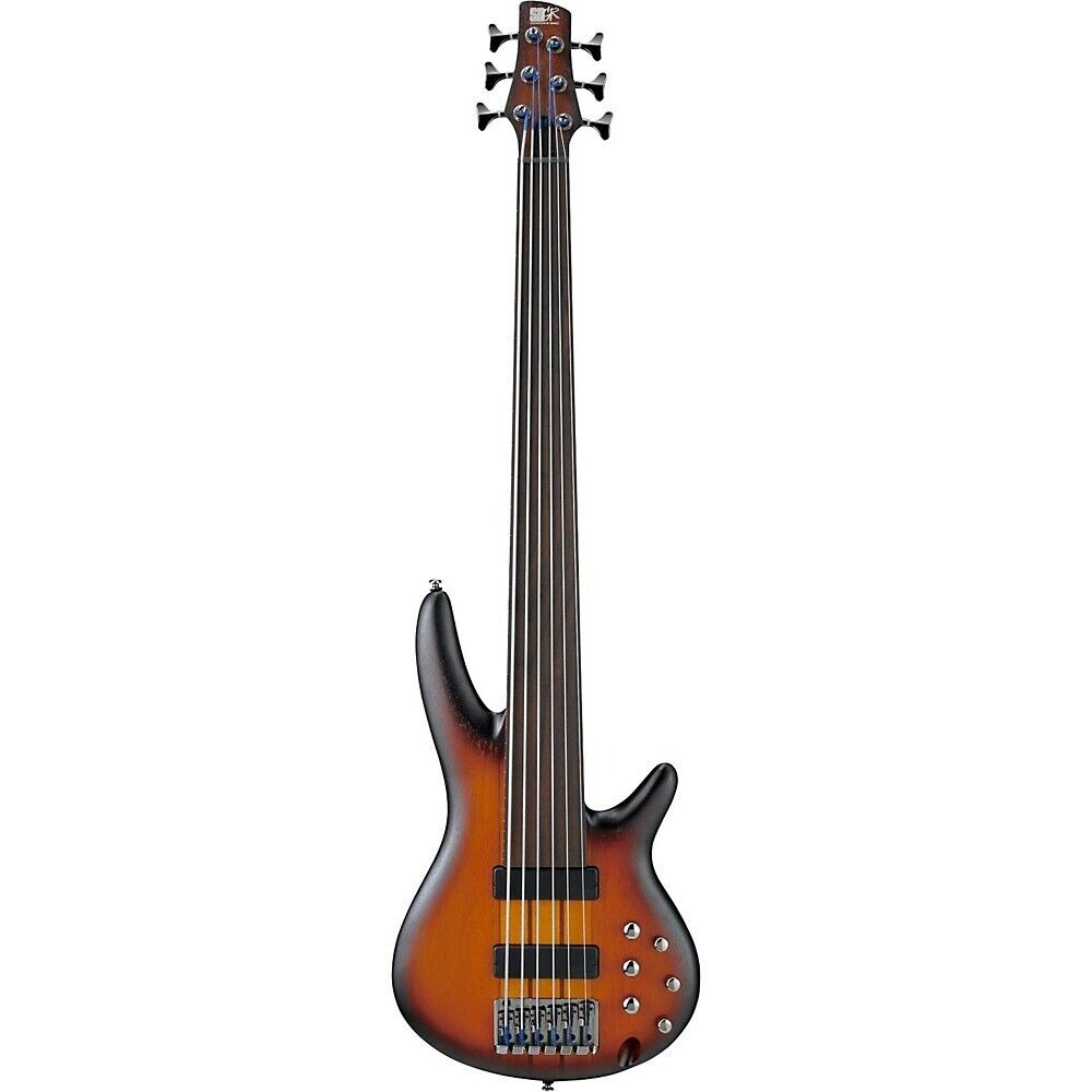 Бас-гитара 6-струнная безладовая Ibanez SRF706 SR Bass Workshop, Brown Burst Flat цена и фото