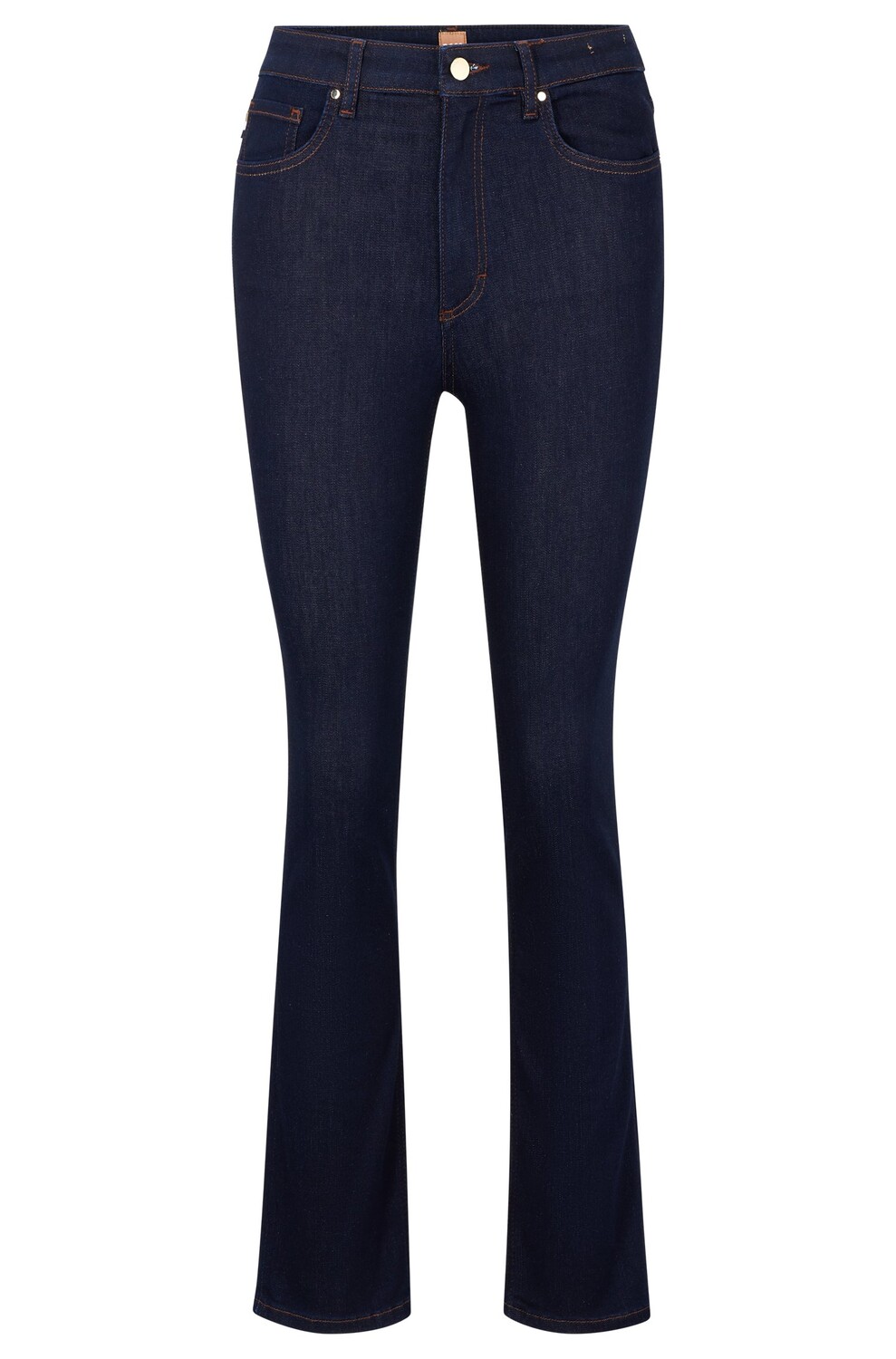 

Джинсы Hugo Boss High-waisted Jeans In Blue Super-stretch Denim, темно-синий