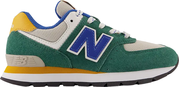 

Кроссовки New Balance 574 Little Kid 'Nightwatch Green Cobalt', зеленый