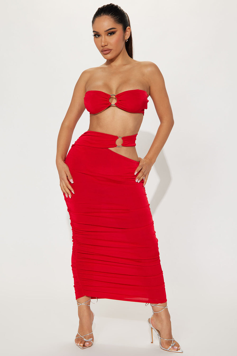 

Юбка Fashion Nova HKTS22002, красный