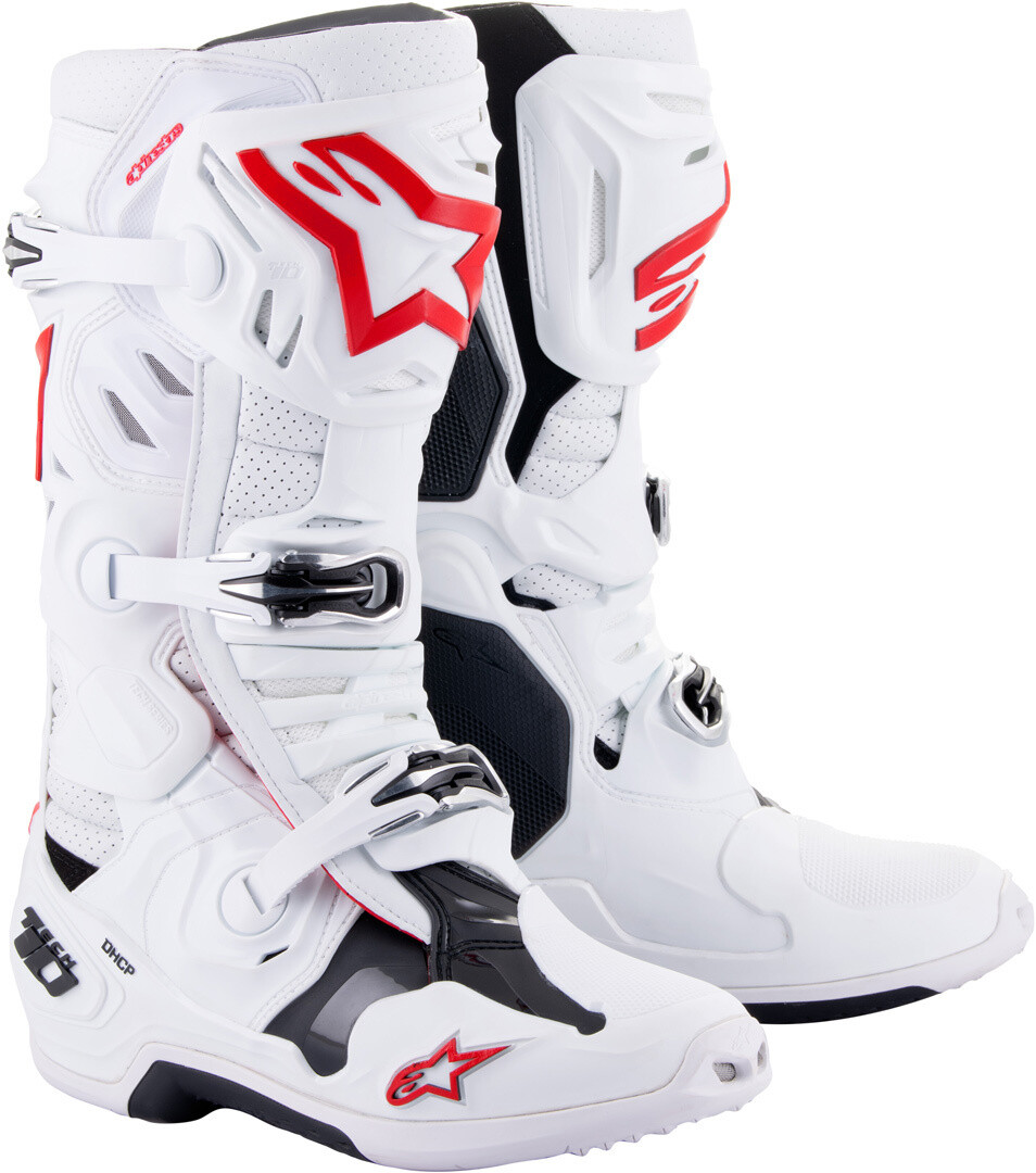 

Сапоги мотокроссовые Alpinestars Tech-10 Supervented, белый / красный