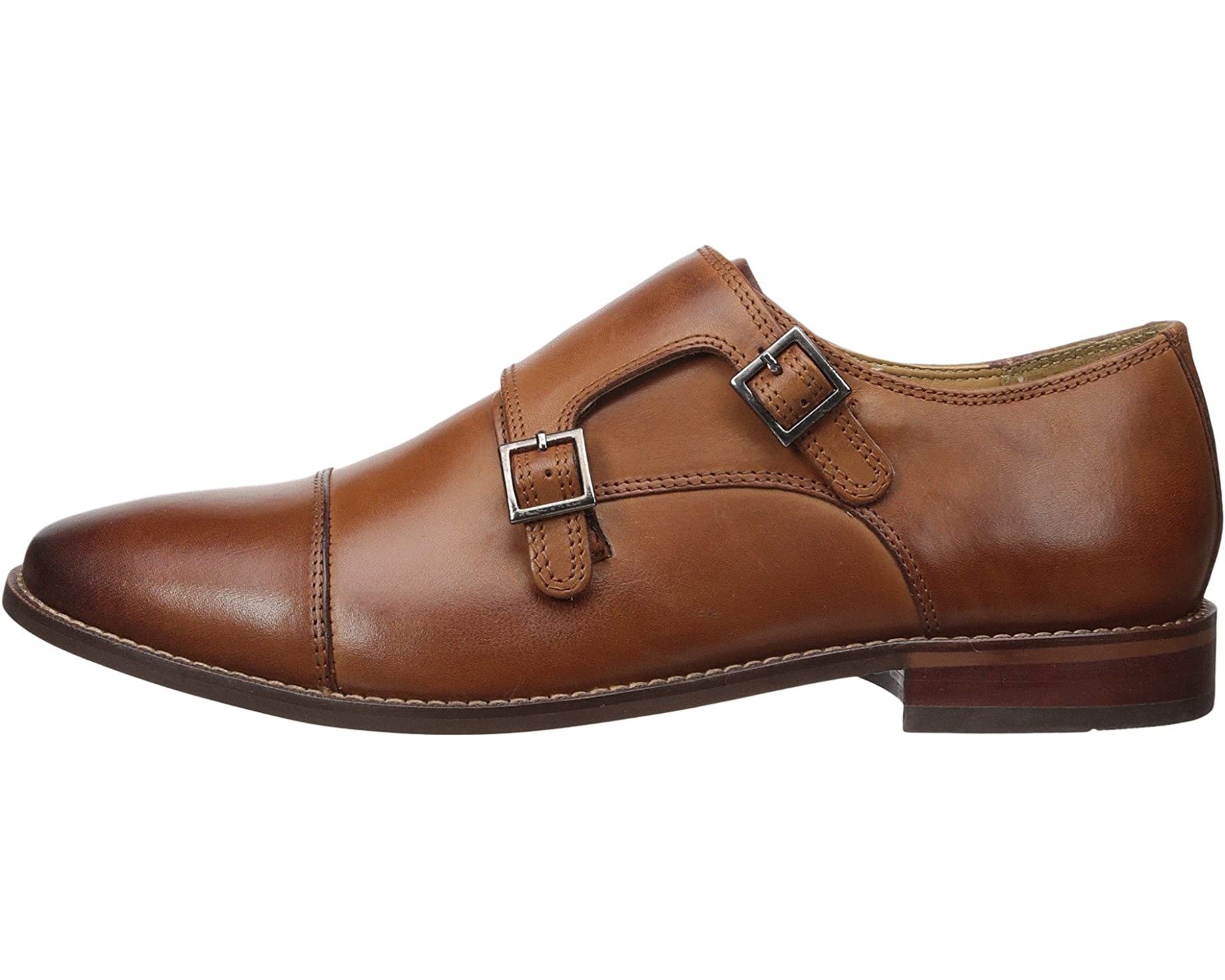 Оксфорды Montinaro Double Monk Strap Florsheim, седло тан гладкий - фото