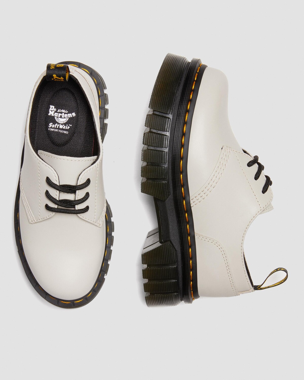 цена Кожаные туфли на платформе Audrick наппа Dr. Martens