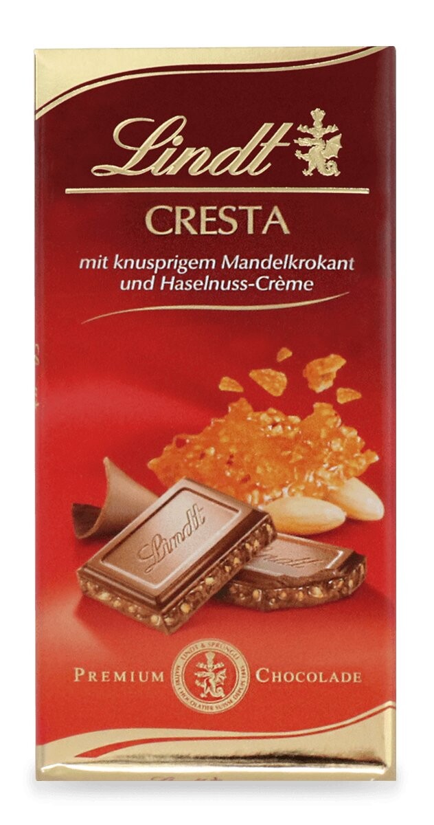 

Молочный шоколад Lindt Cresta, фундук и миндаль, 100г