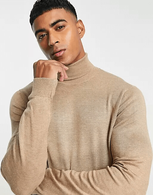 

Водолазка Pull&Bear ASOS, бежевый