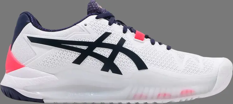 

Кроссовки wmns gel resolution 8 'white peacoat' Asics, белый