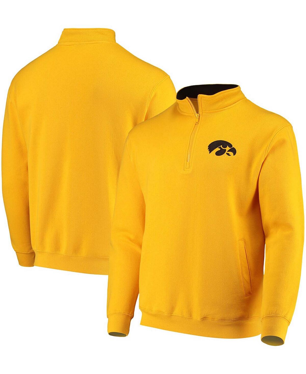 

Мужская золотая куртка iowa hawkeyes tortugas logo с молнией на четверть Colosseum
