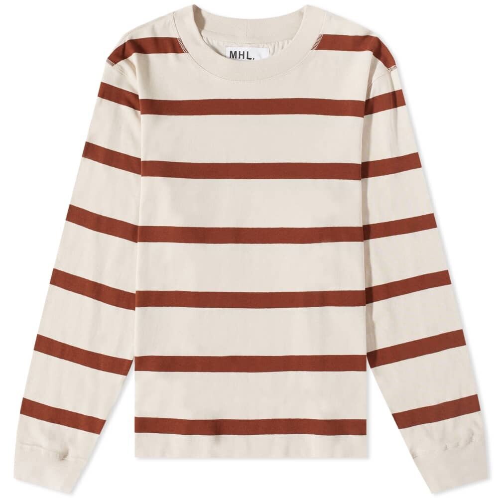 

Футболка MHL by Margaret Howell Wide Crew Matelot Tee