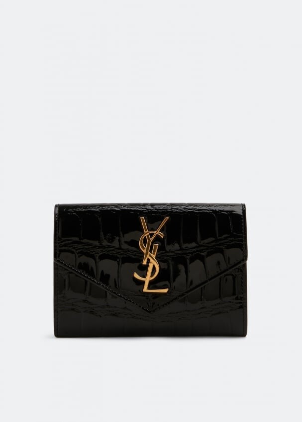 

Кошелек SAINT LAURENT Monogram small wallet, черный