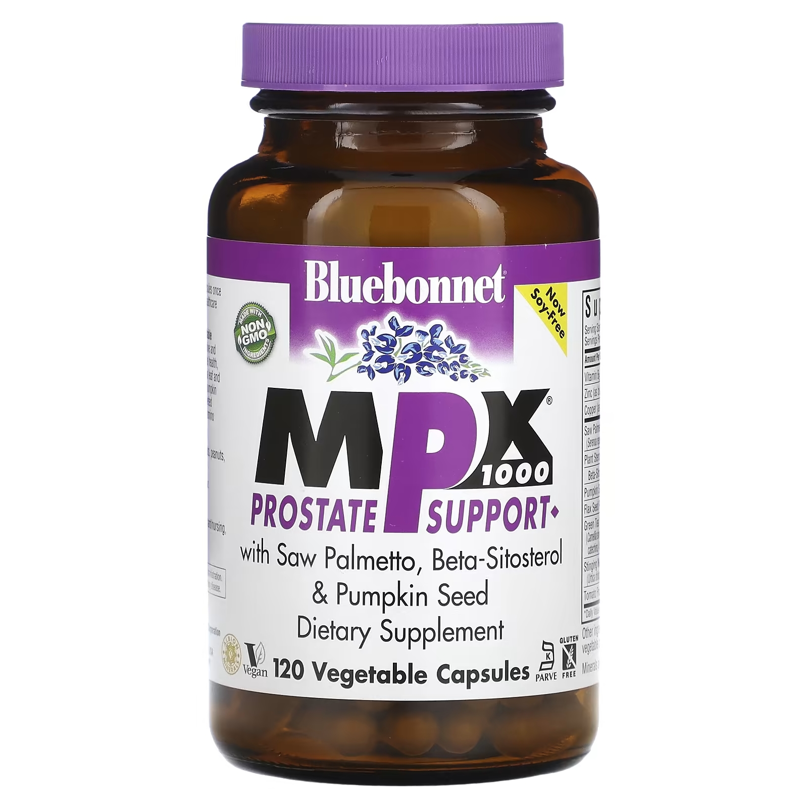 Bluebonnet Nutrition MPX 1000 поддержка предстательной железы, 120 вегетарианских капсул mpx 1000 поддержка предстательной железы 120 капсул bluebonnet nutrition