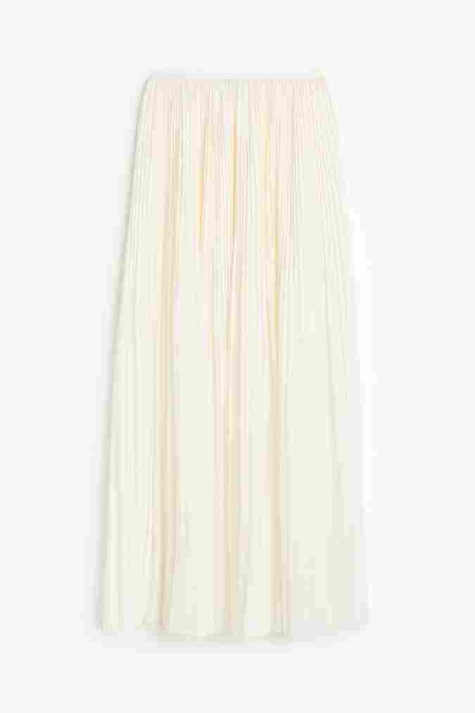 

Юбка H&M Pleated, кремовый