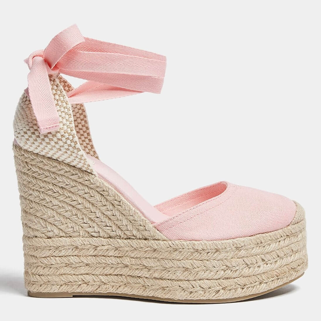 

Эспадрильи Pull&Bear Platform Wedge, ярко-розовый