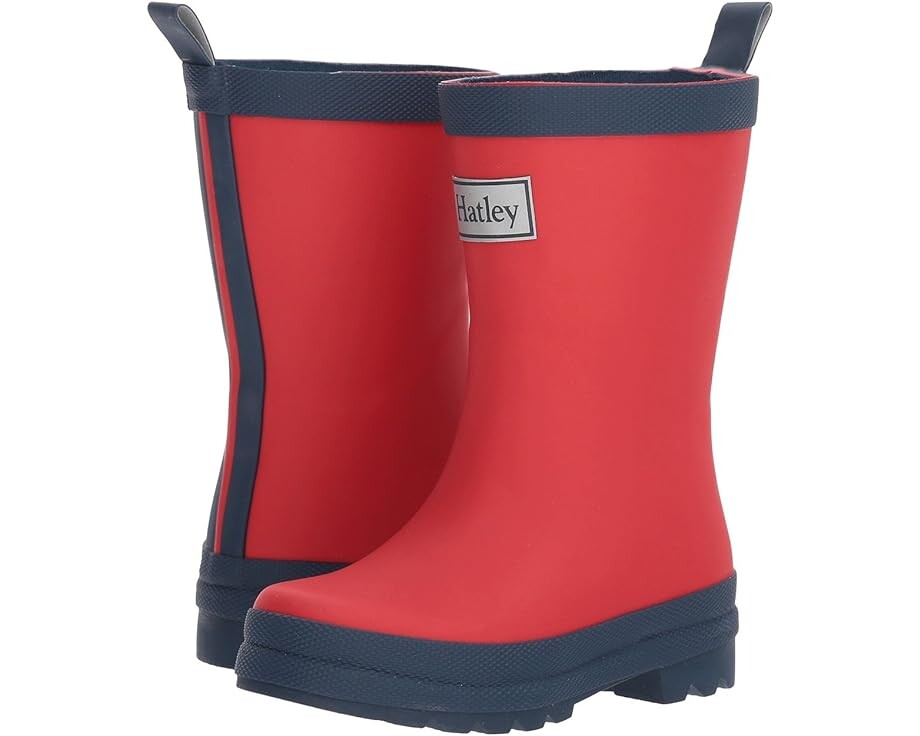 

Ботинки Hatley Kid’s Color Block Rain Boots, цвет Red/Navy