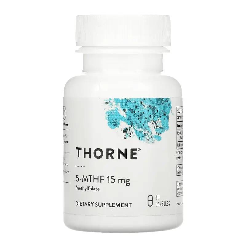 

Фолиевая кислота 5-МТГФ Thorne Research 15 мг, 30 капсул
