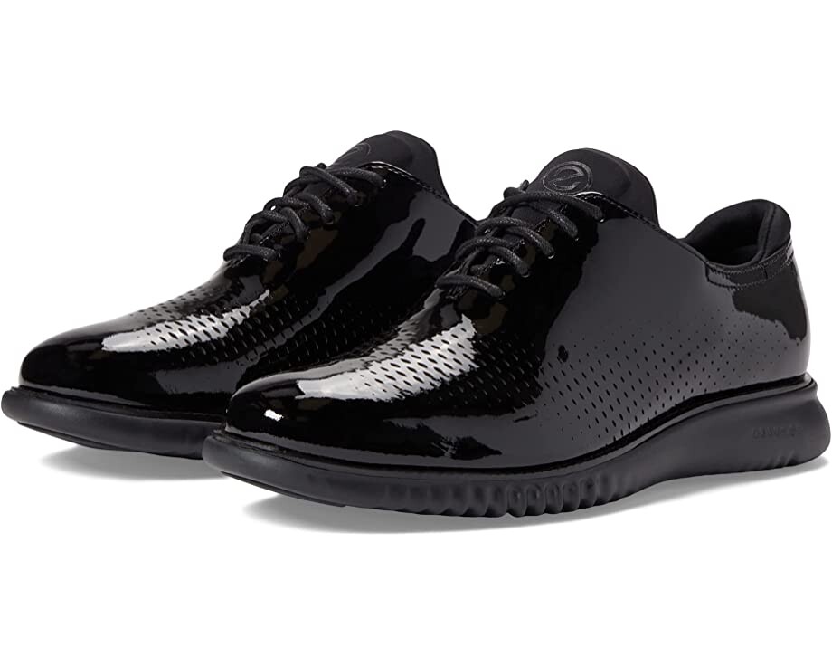 

Оксфорды 2.Zerogrand Laser Wing Tip Oxford Lined Cole Haan, черный