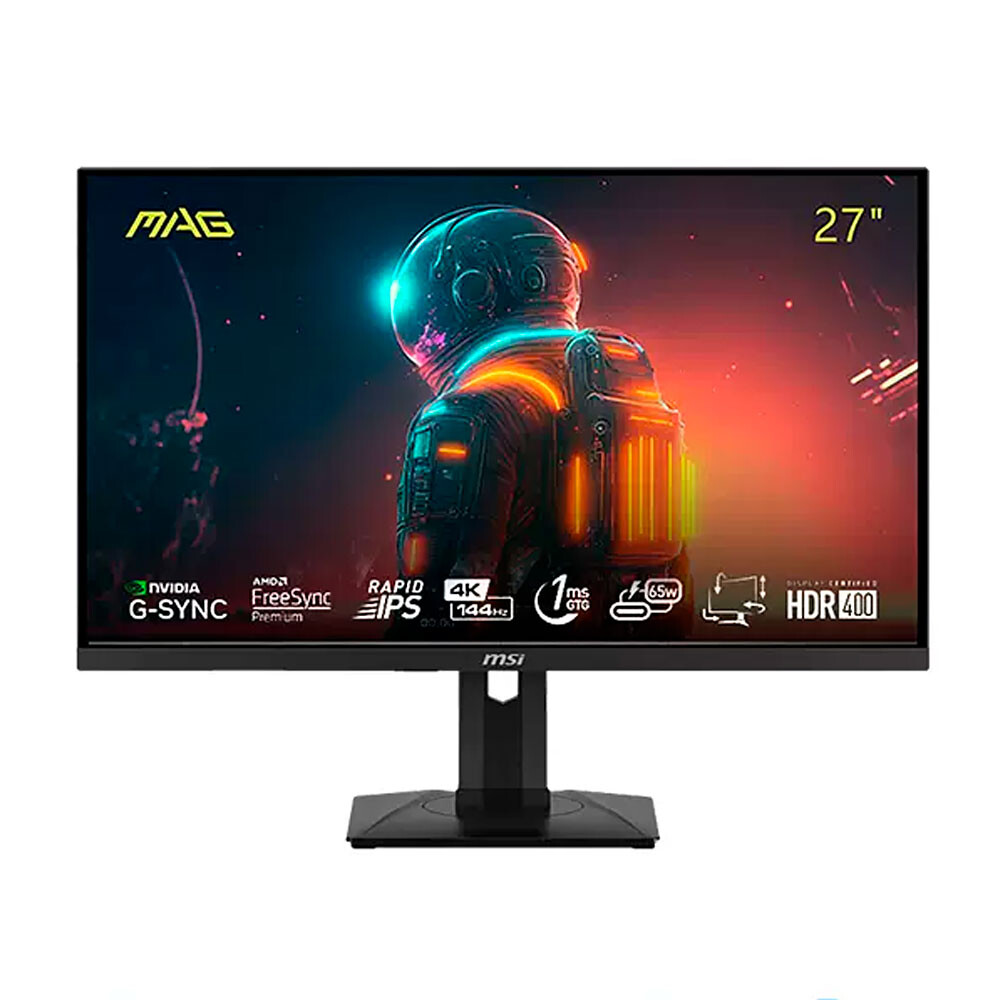 

Игровой монитор MSI MAG274UPF, 27", 3840х2160, Rapid IPS, 144 Гц, чёрный