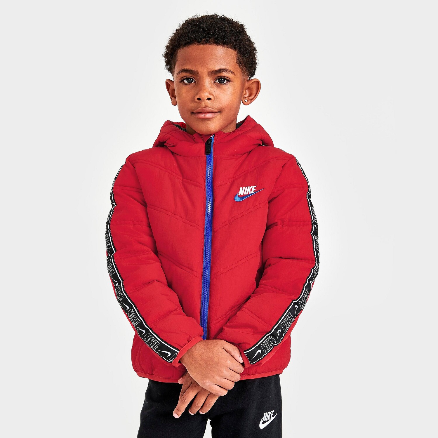 

Пуховик Nike Futura с тесьмой для маленьких детей, красный