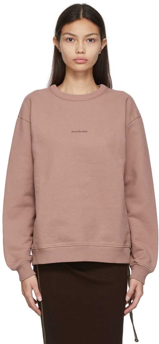 

Розовый свитшот с принтом Acne Studios