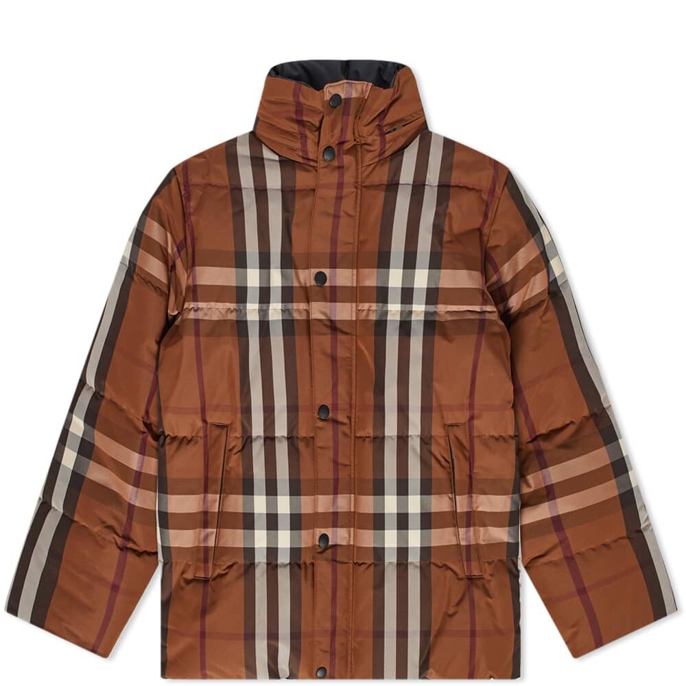

Двусторонняя пуховая куртка в клетку Digby Burberry, Коричневый