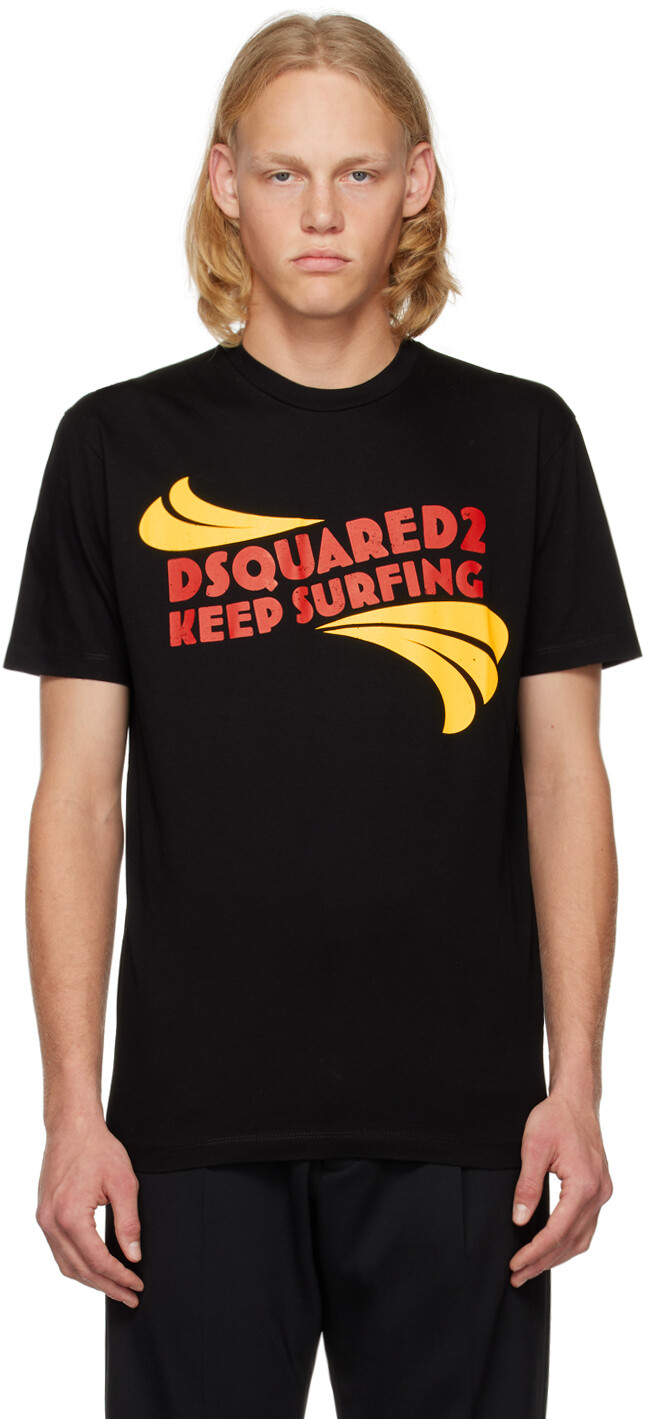 

Черный - Футболка D2 Keep Surfing Cool Dsquared2