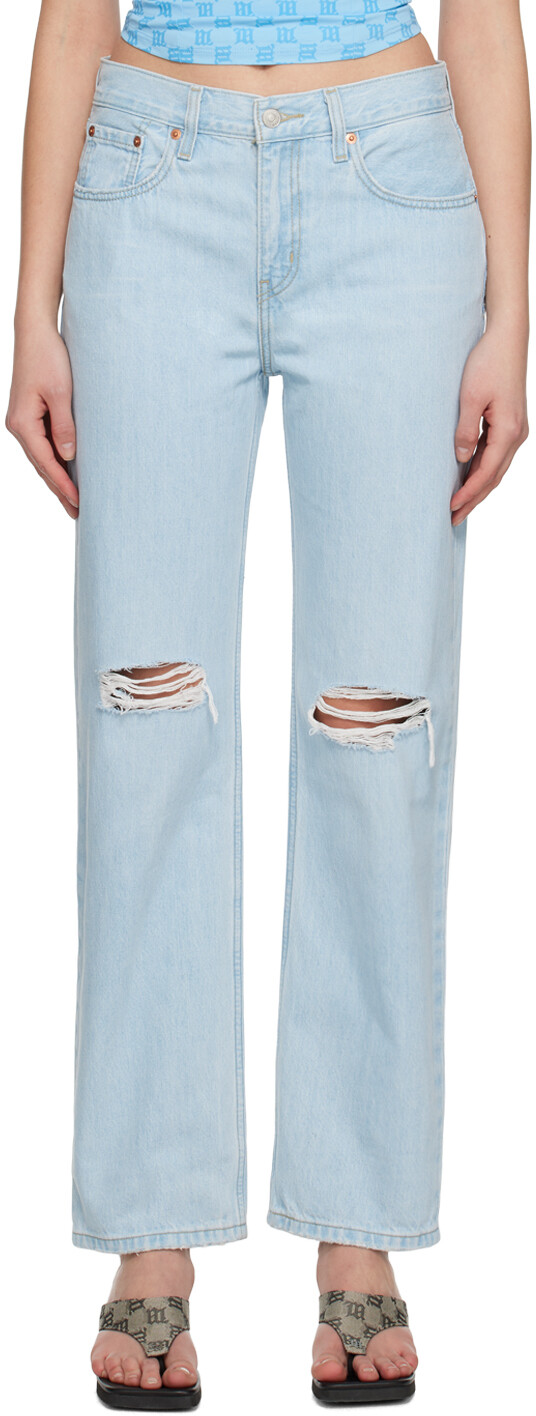 

Синие низкие джинсы Pro Levi's