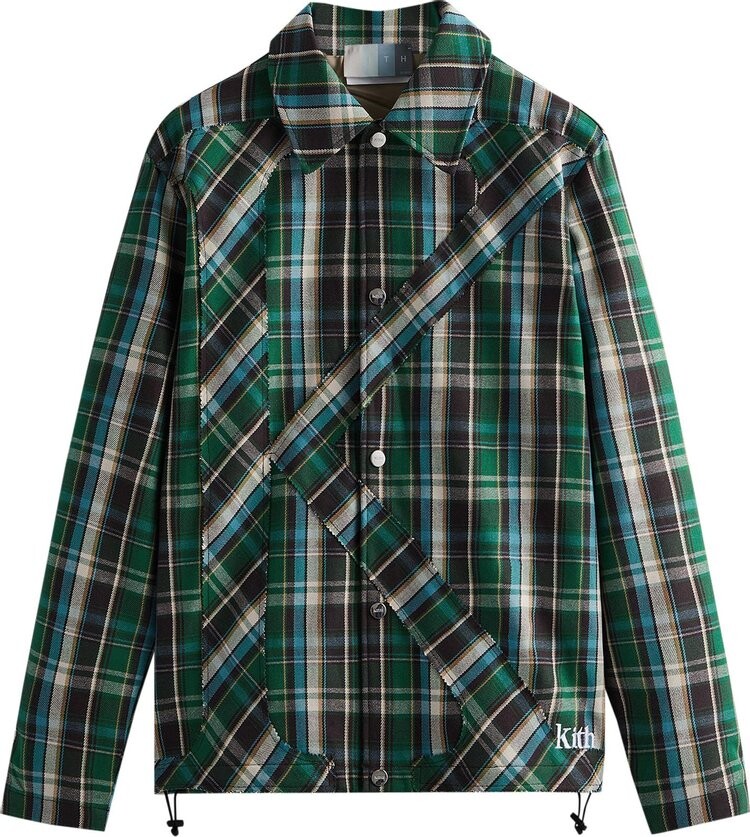 

Куртка Kith Plaid Initial K Jacket 'Conifer', разноцветный, Серый