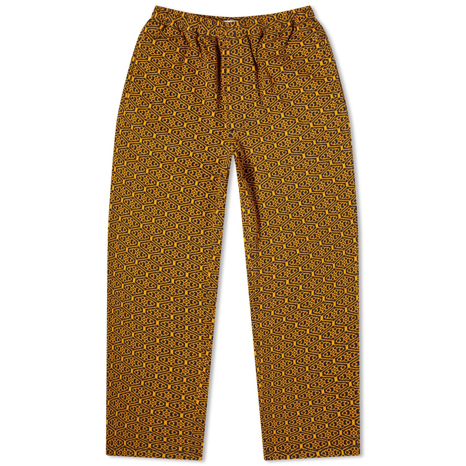 

Брюки Bode Crescent Jacquard, желтый/темно-синий