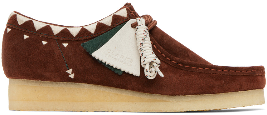 

Бордовые оксфорды Wallabee Clarks Originals