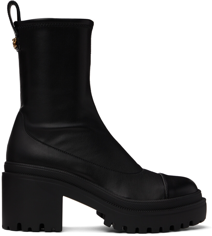 

Черные пламенные сапоги Giuseppe Zanotti, Черный