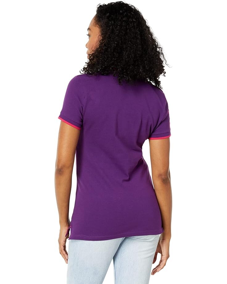

Поло U.S. POLO ASSN. Multi-Tonal Medium Pony Pique Polo Shirt, цвет Kingston Purple