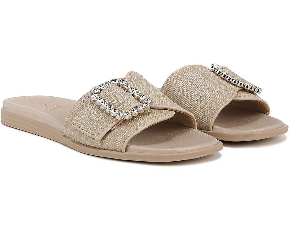 Сандалии Naturalizer Olivia Slides, цвет Tan Straw Fabric