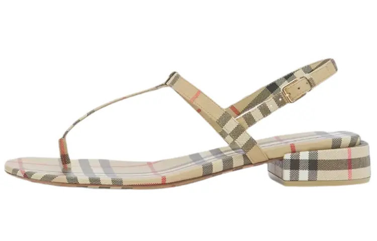 

Сандалии Burberry, серый/бежевый/красный