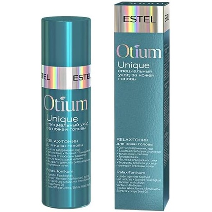Тоник для кожи головы Otium Unique Relax Scalp 100 мл успокаивает кожу головы и укрепляет корни волос, Estel