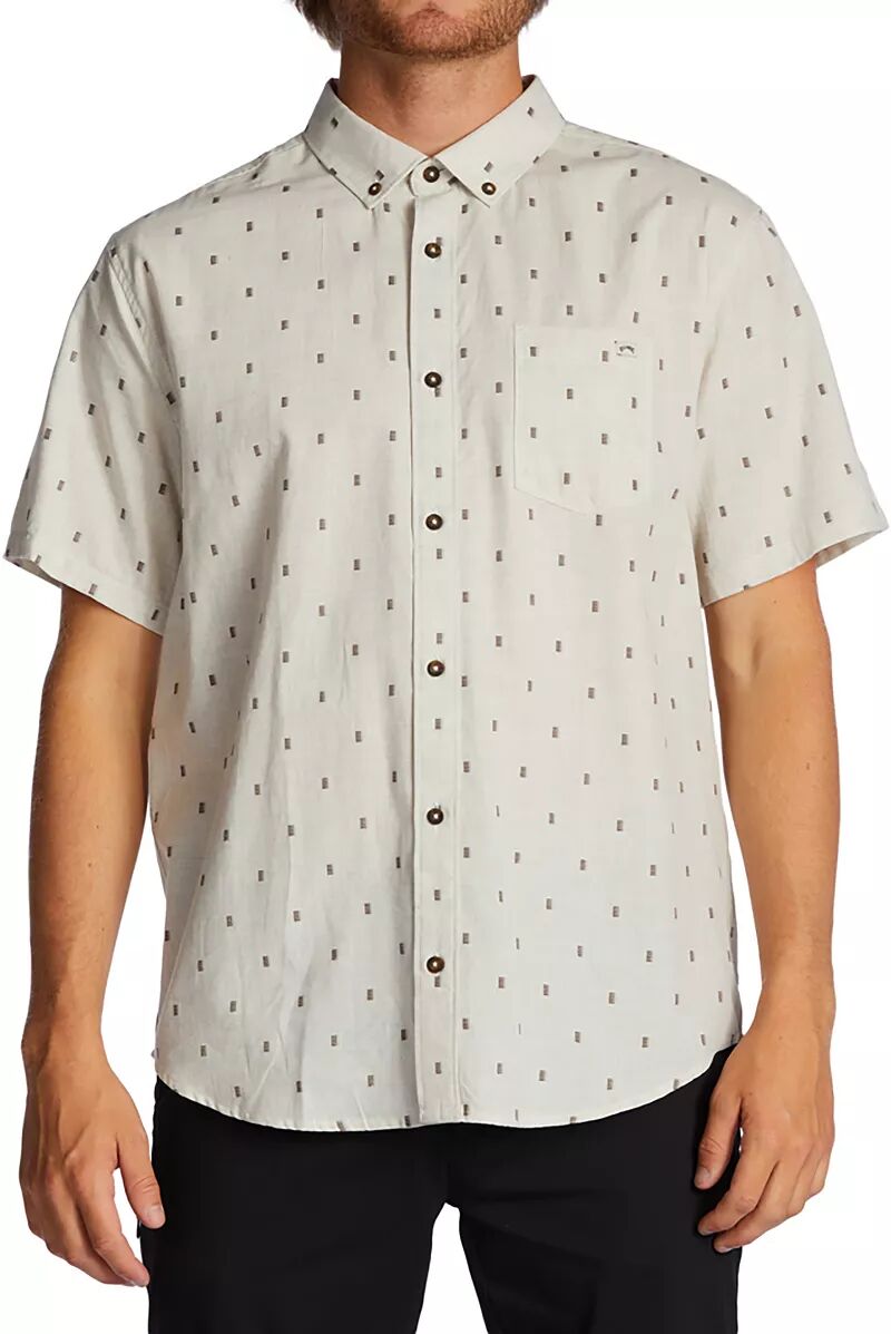 Billabong Мужская рубашка на пуговицах из жаккардовой ткани на каждый день цена и фото
