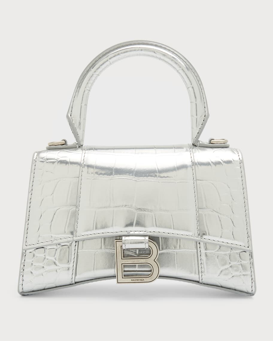 

Металлическая сумка-сэтчел Hourglass XS Balenciaga