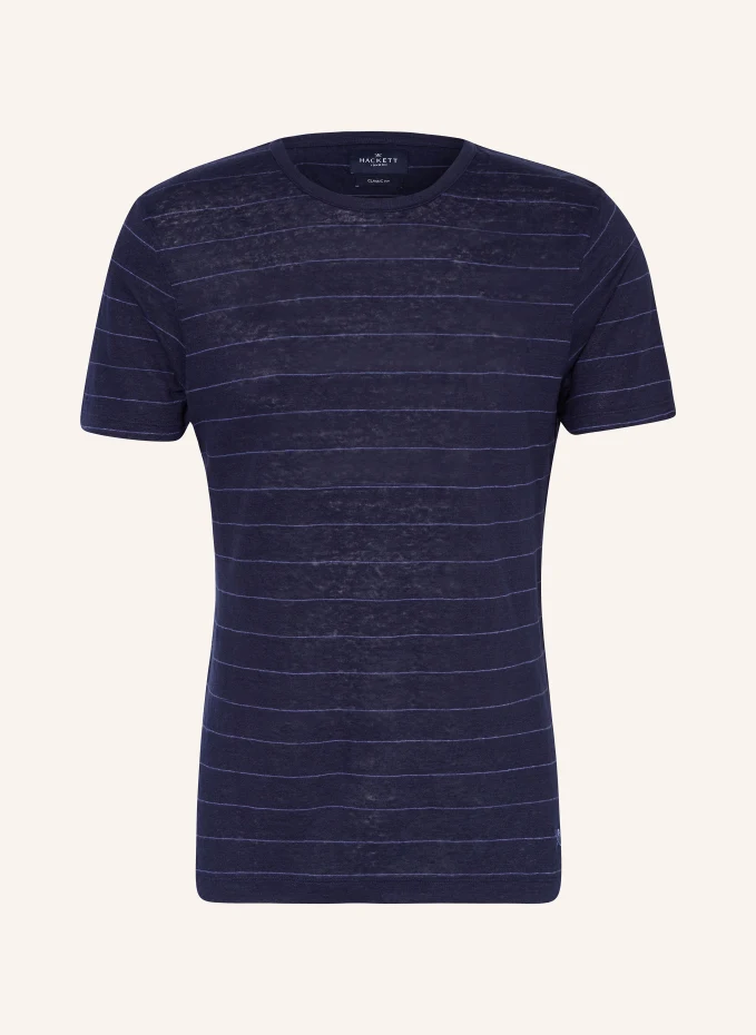 

Льняная футболка Hackett London, синий