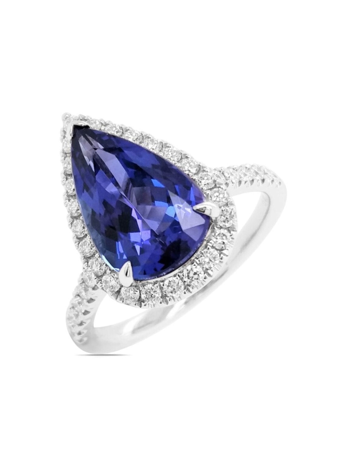 

Платиновый танзанит и бриллиантовое кольцо HYT Jewelry, синий