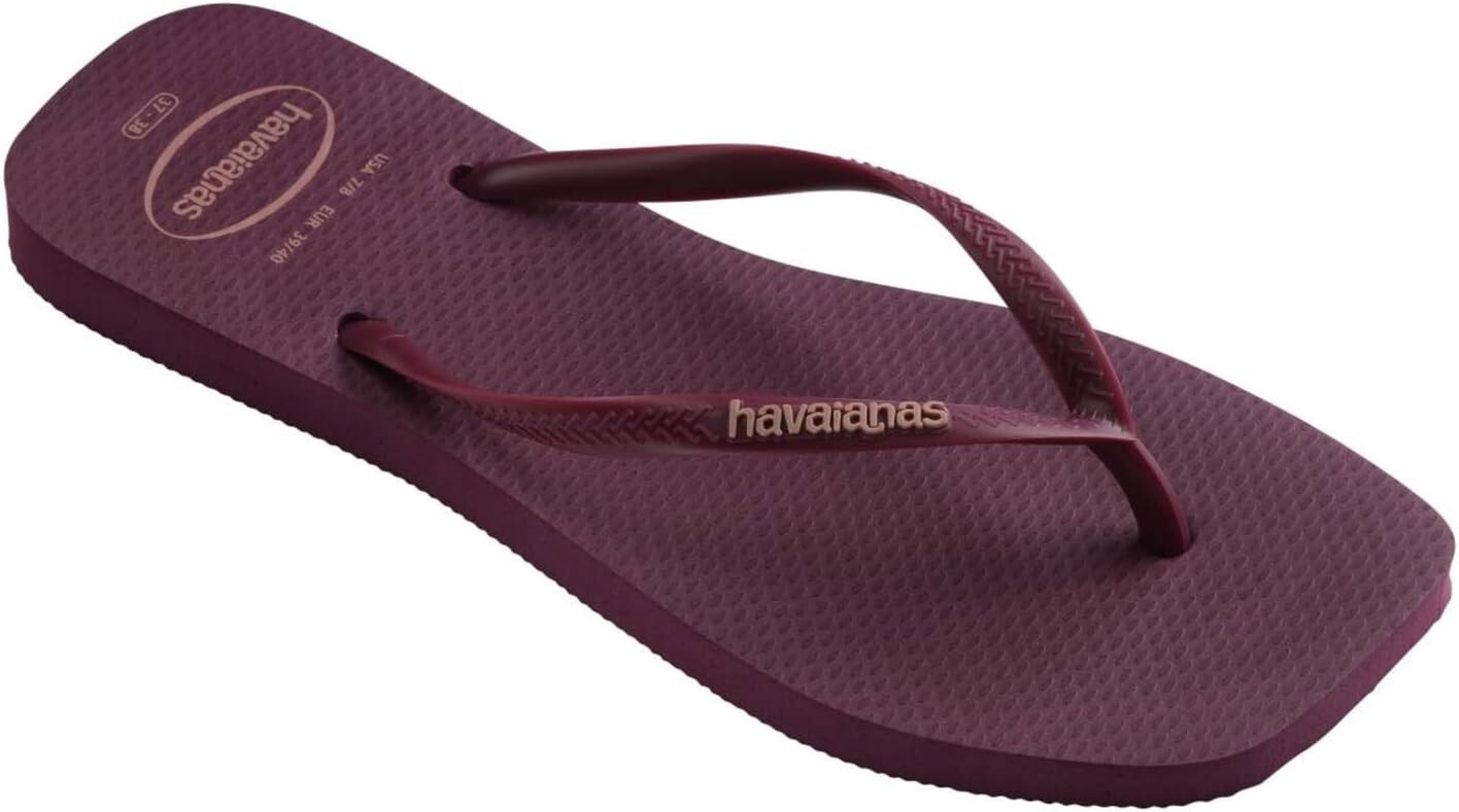 Шлепанцы Slim Logo Pop-Up Flip Flops Havaianas, цвет Purple Soil