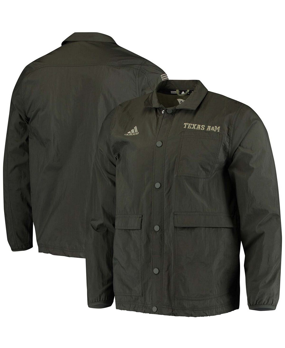 

Мужская оливковая куртка на кнопках Texas A M Aggies Salute To Service adidas