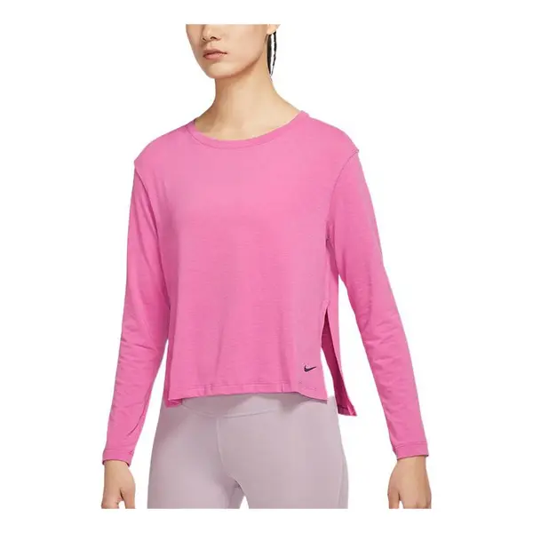 

Футболка (WMNS) Nike Training Casual Sports Breathable Long Sleeves T-shirt Pink Red, розовый