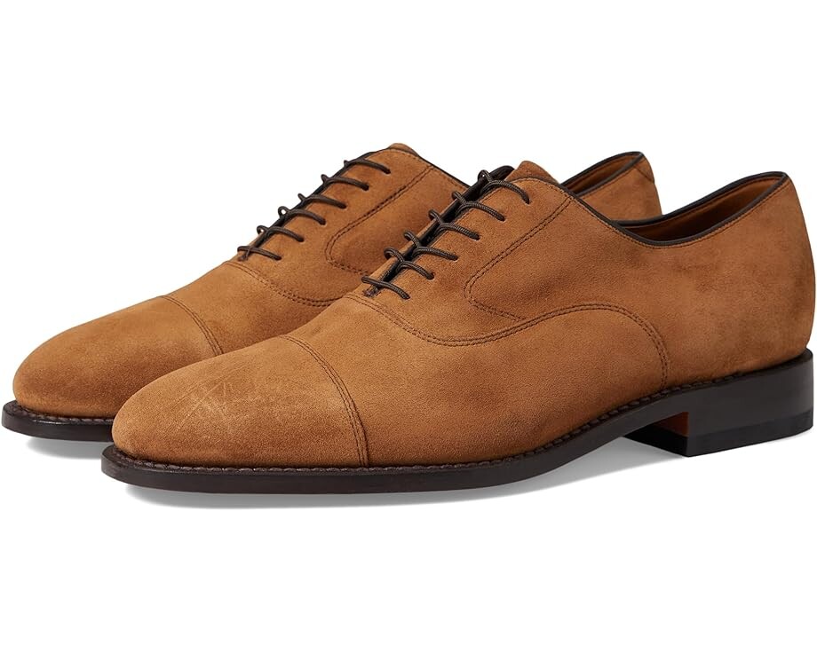 

Оксфорды Johnston & Murphy Melton Cap Toe, цвет Snuff Suede