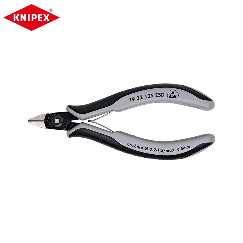 KNIPEX 125 мм электронные диагональные плоскогубцы плоскогубцы для водяного рта ножницы для водяного рта электронные ножницы пластиковые плоскогубцы диагональные плоскогубцы 79 32 125 ESD настройка (срок поставки 4-8 недель)