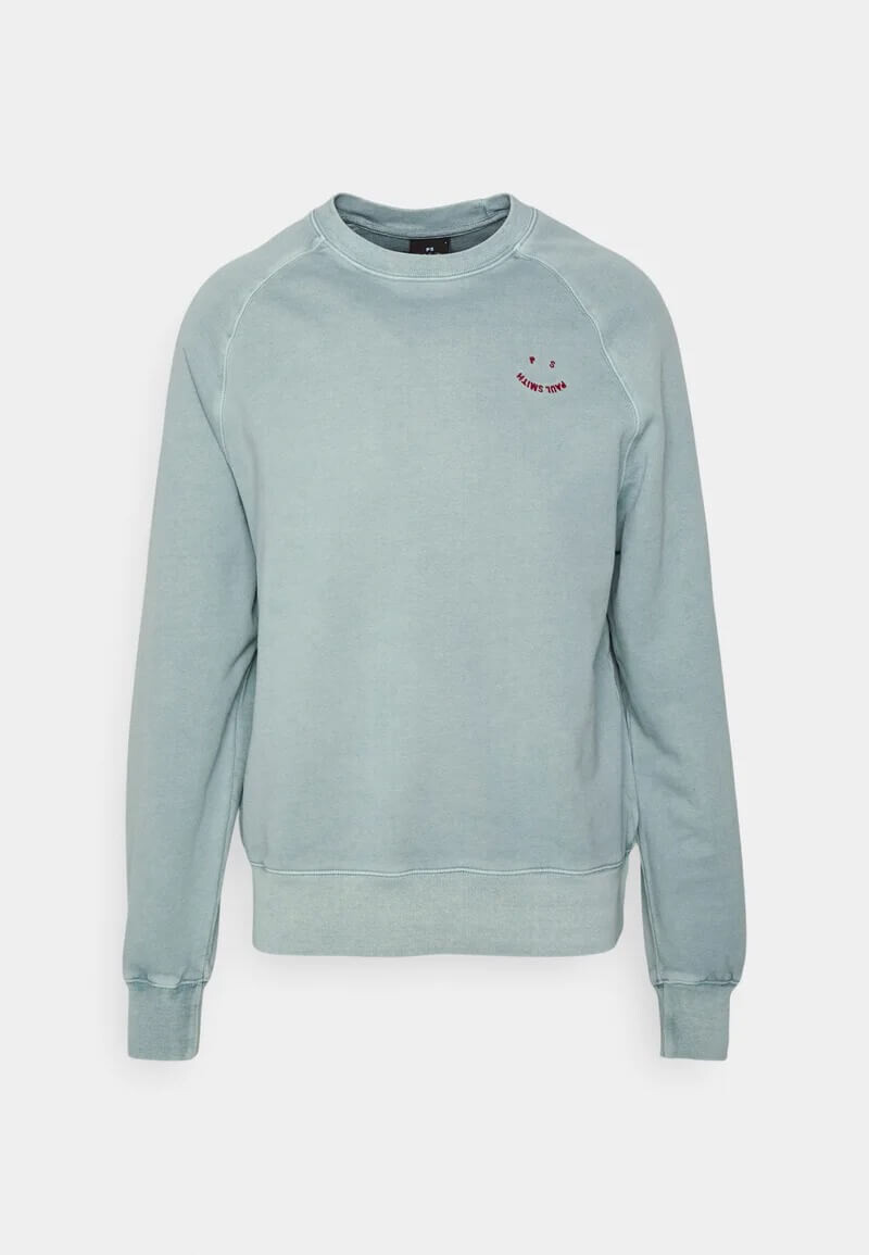 

Свитшот PS Paul Smith Happy, светло-синий