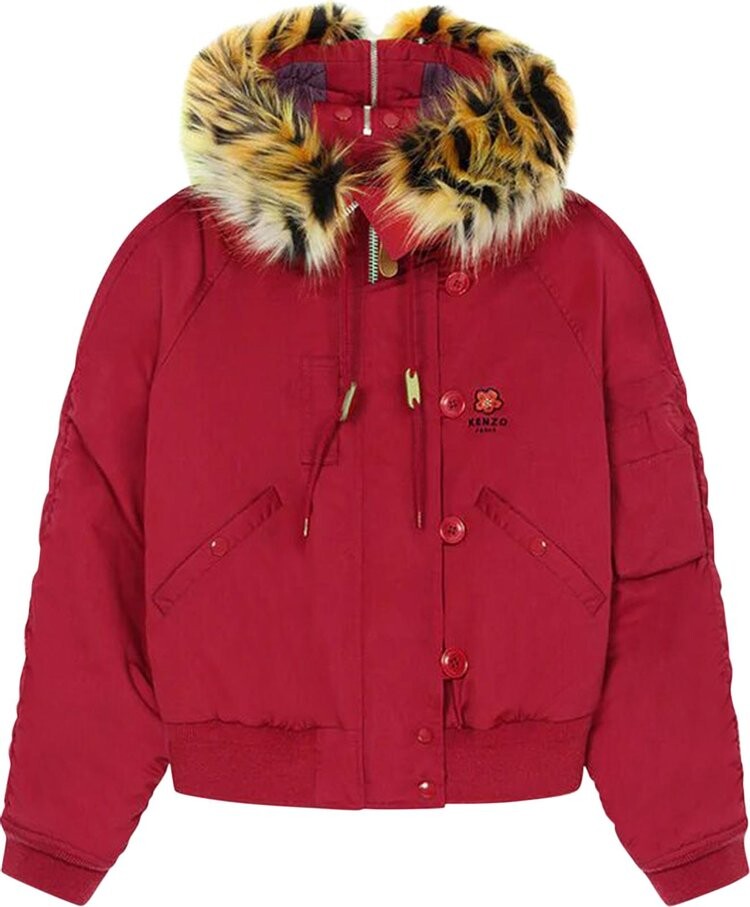 

Парка Kenzo Short Hooded Parka Medium Red, красный