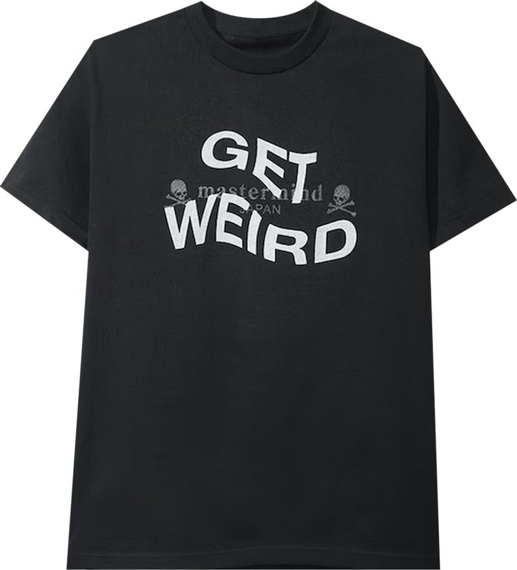 Футболка Anti Social Social Club x Mastermind Get Weird Tee 'Black', черный - фото