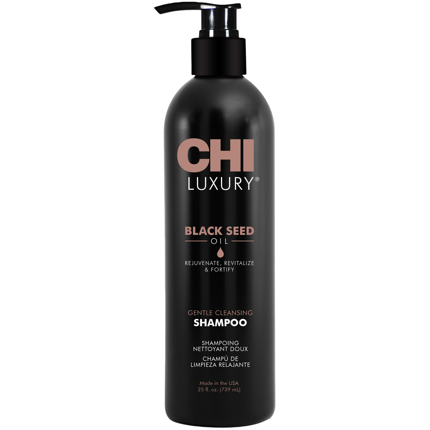 Chi Luxury очищающий шампунь для волос, 739 мл шампунь для волос 739 мл chi luxury black seed oil